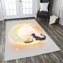 A Couple Of Cat And Moon Dhcld0310At Rug Living Room Rug Home Decor