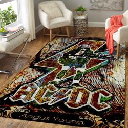 Ac Dc Area Rug Music Rug Regtangle Carpet Floor Decor Home Decor