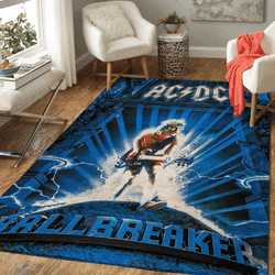 Ac Dc Band Music Songs Pop Art Area Rug Area Rug Living Room Carpet Rug Regtangle Carpet Floor Decor Home Decor