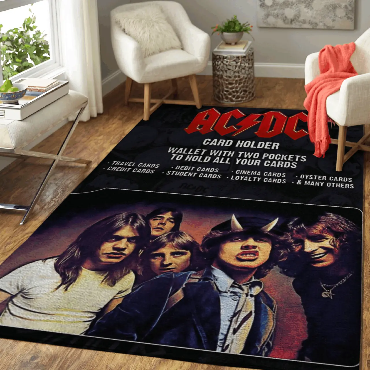 Ac Dc Band Vintage Art Area Rug Area Rug Living Room Carpet Rug Regtangle Carpet Floor Decor Home Decor