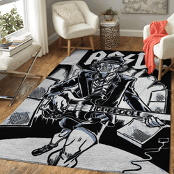 Acdc Band Art For Fans Area Rug Area Rug Living Room Carpet Rug Regtangle Carpet Floor Decor Home Decor