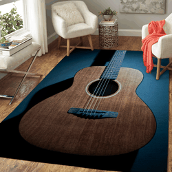 Acoustic Guitar Music Area Rug Living Room Carpet Rug Regtangle Carpet Floor Decor Home Decor