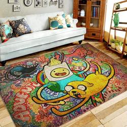 Adventure Time Cartoon Area Rug Living Room Rug Home Decor Home Decor Bedroom Living Room Decor
