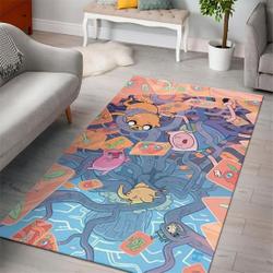 Adventure Time Cartoon Movies Area Rugs Living Room Carpet Rug Regtangle Carpet Floor Decor Home Decor