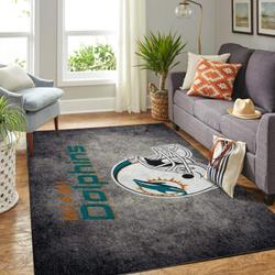 Miami Dolphins Area Rug Home Decor NFL Carpet Rug Living Room 20030318