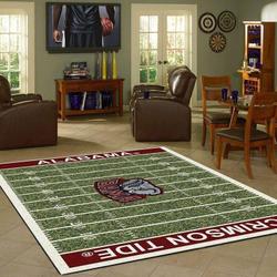 NCAA Alabama Crimson Tide Carpet Living Room Rugs F102140 Rug Regtangle 1