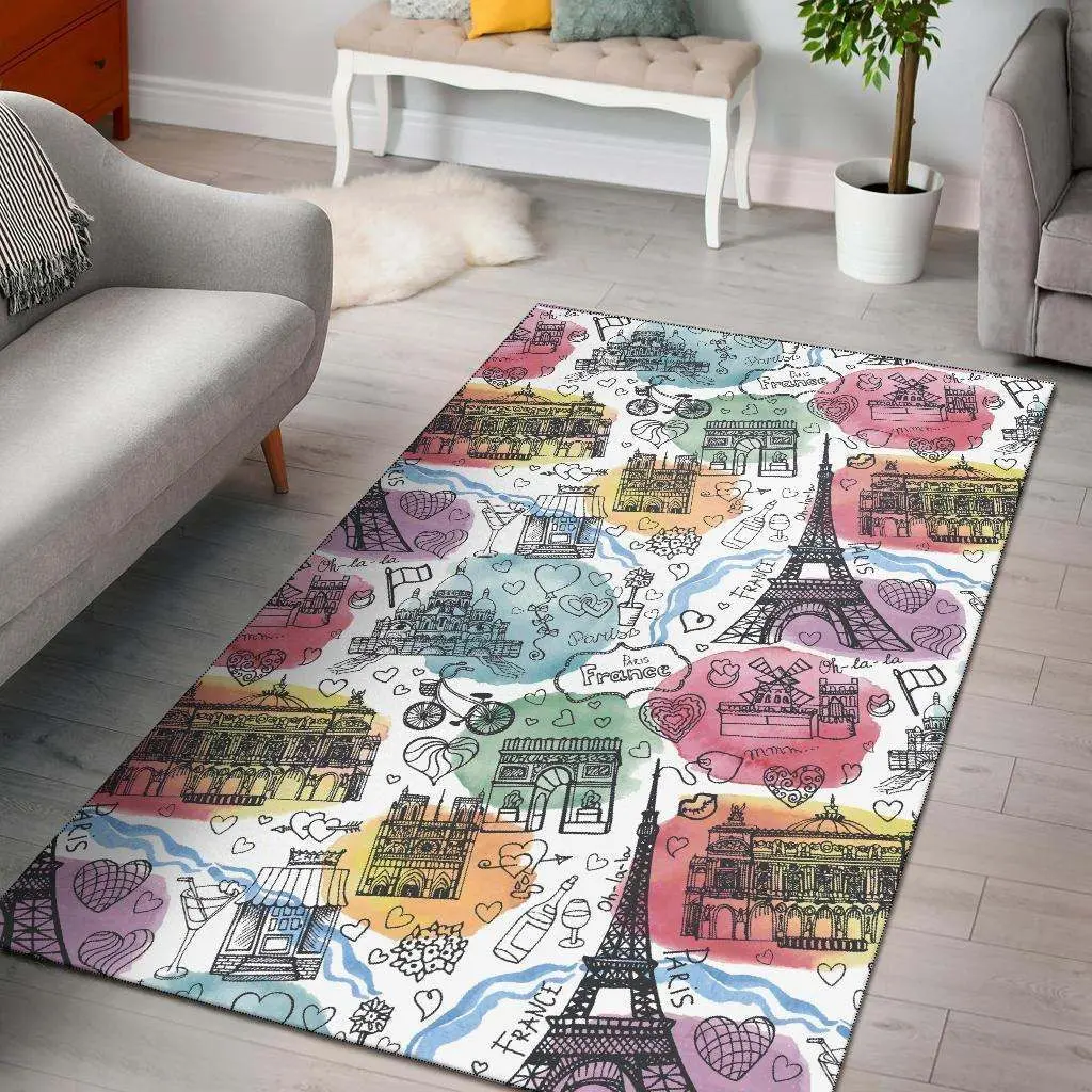 Eiffel Tower Area Rugs Living Room Living Room Area Rug Home Decor
