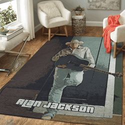 Alan Jackson Country Music Singer And Songwriter Art Area Rug Area Rug Living Room Carpet Rug Regtangle Carpet Floor Decor Home Decor