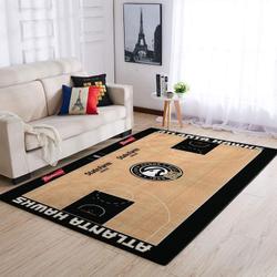 Alanta Hawks Court Area Rug Nba Basketball Team Logo Carpet Living Room Rugs Rug Regtangle Carpet Floor Decor Home Decor V11103