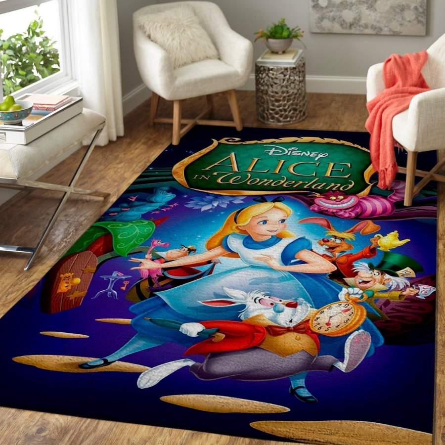 Alice In Wonderland Area Rug Living Room Rug Home Decor Disney 3110194
