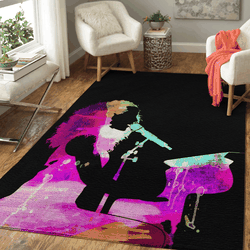 Alicia Keys Watercolor Music Legends On Stage Area Rug Living Room Carpet Rug Regtangle Carpet Floor Decor Home Decor