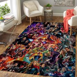 All Heroes The Avengers: End Game Area Rug Marvel Superhero Movie Home Decor Homebeautyus Rug Regtangle Carpet Floor Decor Home Decor