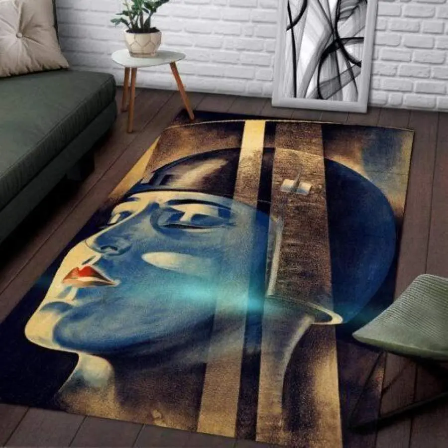 Alpaca Cactus Pattern Print Area Rug Living Room Rug Home Decor