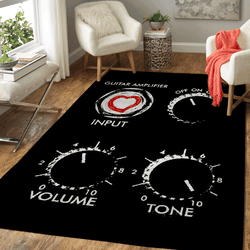 Amplify Your Love Guitars Music Area Rug Living Room Carpet Rug Regtangle Carpet Floor Decor Home Decor