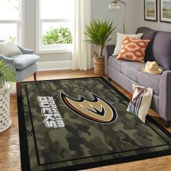 Anaheim Ducks Nhl Area Rugs Team Logo Style Living Room Regtangle Carpet