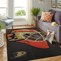 Anaheim Ducks Nhl Team Logo Mask Style Nice Gift Rectangle Rug Regtangle Carpet