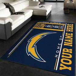 NFL Los Angeles Chargers Home Decor Rectangle Area Rug Living Room Rug