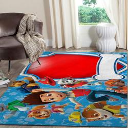 Anchor Nautical Pattern Print Area Rug Living Room Rug Home Decor