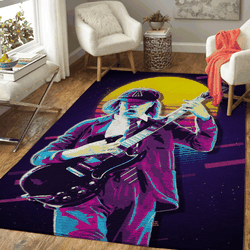 Angus Young Ac Dc Band Art Area Rug Area Rug Living Room Carpet Rug Regtangle Carpet Floor Decor Home Decor