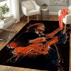 Angus Young Ac Dc Band Music Art For Fans Area Rug Area Rug Living Room Carpet Rug Regtangle Carpet Floor Decor Home Decor