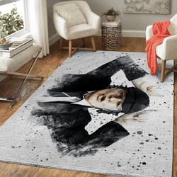 Angus Young The Band Ac Dc Art For Fans Area Rug Area Rug Living Room Carpet Rug Regtangle Carpet Floor Decor Home Decor