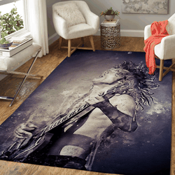 Angus Young The Band Ac Dc Music Art Area Rug Area Rug Living Room Carpet Rug Regtangle Carpet Floor Decor Home Decor