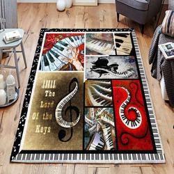 Music Piano The Lord Of The Key Ccc19103553 Living Room Area Rug Home Decor