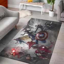 Ant Man Black Widow Captain America Captain Rug Living Room Rug Home Decor