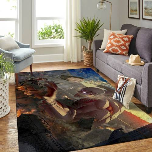 Aot Attack On Titan Living Room Area No5480 Rug Living Room Area Rug Home Decor