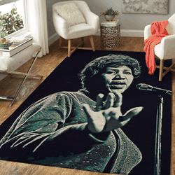 Aretha Franklin Art 5 Music Art For Fans Artist Area Rug Living Room Carpet Rug Regtangle Carpet Floor Decor Home Decor