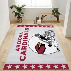 Arizona Cardinals Helmet Nfl Team Logo Rug Bedroom Rug Home Decor Floo