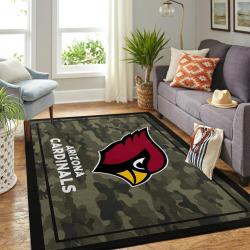 Arizona Cardinals Nfl Area Rugs Camo Style Living Room Carpet Team Logo Home