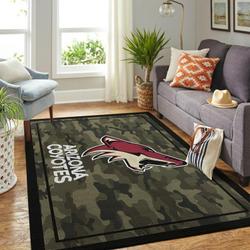 Arizona Coyotes Nhl Rugs Camo Style Living Room Home Rug Regtangle Carpet 2