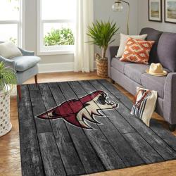 Arizona Coyotes Nhl Area Rugs Wooden Style Living Room Regtangle Carpet