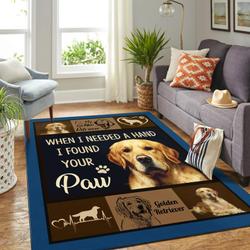 Golden Dog Quote For Life Area Rug Living Room Rug Home Decor Rcdd81F31512