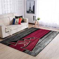 Arizona Diamondbacks Wooden Style Area Rug Mlb Team Logo Carpet 3