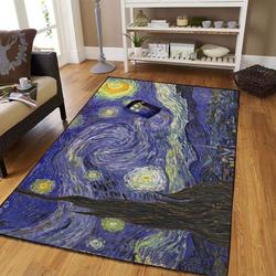 The Starry Night Rug Home Decor Carpet Rug Living Room F102124