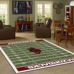 Arkansas Razorbacks Home Field Area Rug NCAA Team Logo Living Room Rugs V17257