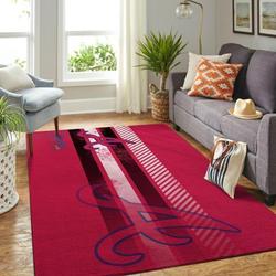 Atlanta Braves Area Rug Mlb Team Logo Living Room Rugs Home Decor V3667