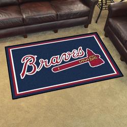 Atlanta Braves Area Rug Mlb Team Logo Living Room Rugs Home Decor V3670