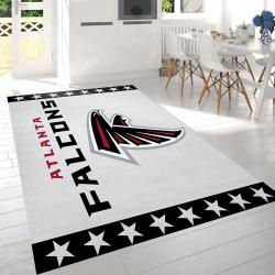 Atlanta Falcons Nfl Logo Area Rug Bedroom Rug Home Decor Us Giìts