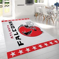 Atlanta Falcons Helmet Nfl Logo Area Rug For Gift Bedroom Rug Home Dec