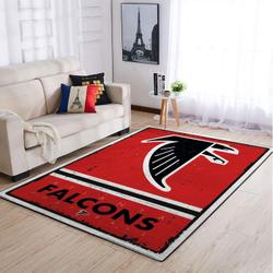 Atlanta Falcons Nfl Area Rugs Retro Style Living Room Carpet Team Logo Rugs