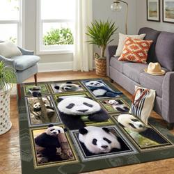 Panda Funny Nice Gift Home Decor Area Rug Living Room Rug Home Decor