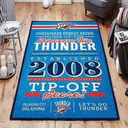 Oklahoma City Thunder Nba Basketball Team Logo Carpet Rug Living Room 2003273