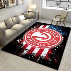 Atlanta Hawks Chargers Nba Living Room Bedroom Carpet Rug Regtangle Carpet