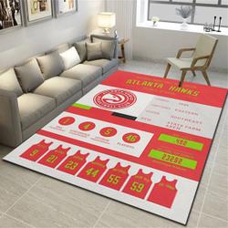 Atlanta Hawks Chargers Rugs Nba Living Room Carpet Regtangle Carpet
