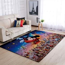 Mickey Mouse Disney Rectangle Area Rug Living Room Rug Home Decor
