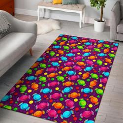 Atom Science Pattern Print Area Rug Living Room Rug Home Decor