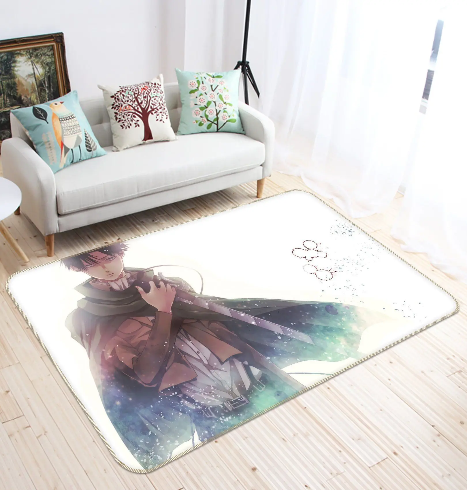 Attack On Titan Anime 14 Area Rug Living Room And Bed Room Rug Rug Regtangle Carpet Floor Decor Home Decor